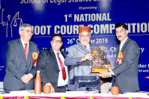 1st National Moot Court Competition Chief Guest : Hon'ble Chief Justice (Acting), High Court of H.P. Mr. Justice D.C. Chaudhary